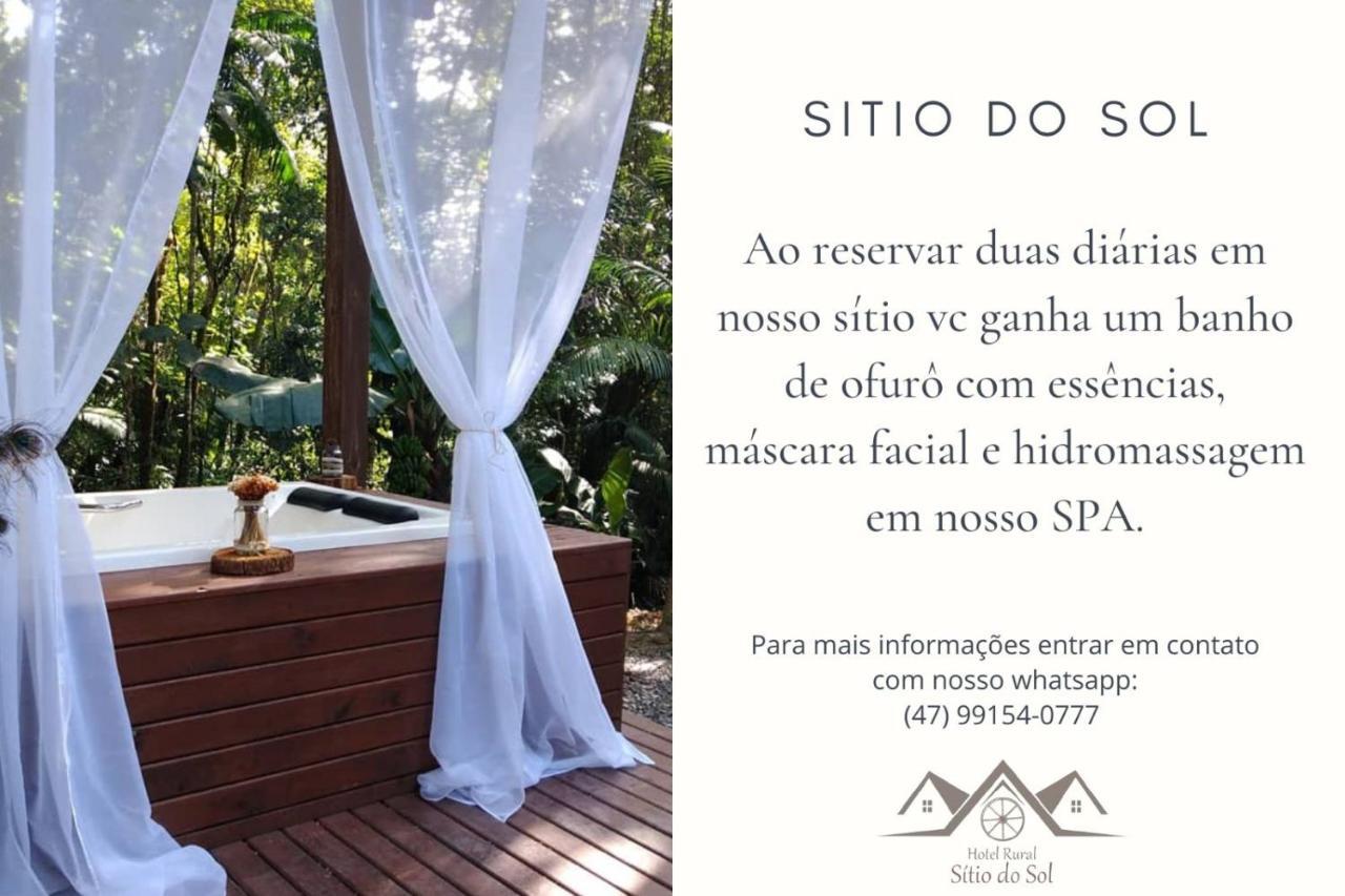 Hotel Rural Sitio Do Sol Guabiruba ภายนอก รูปภาพ
